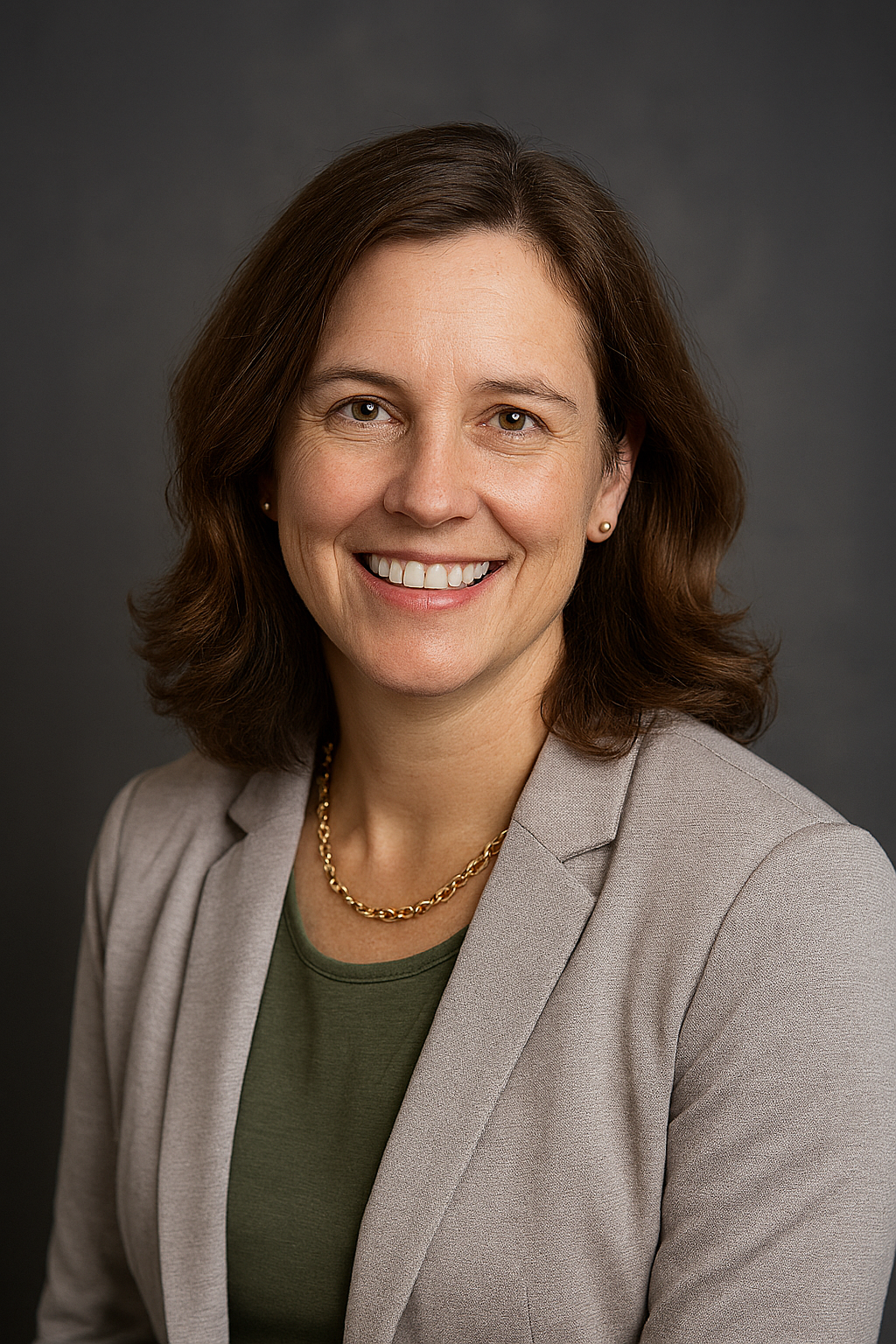 Dr. Smith smiling in office